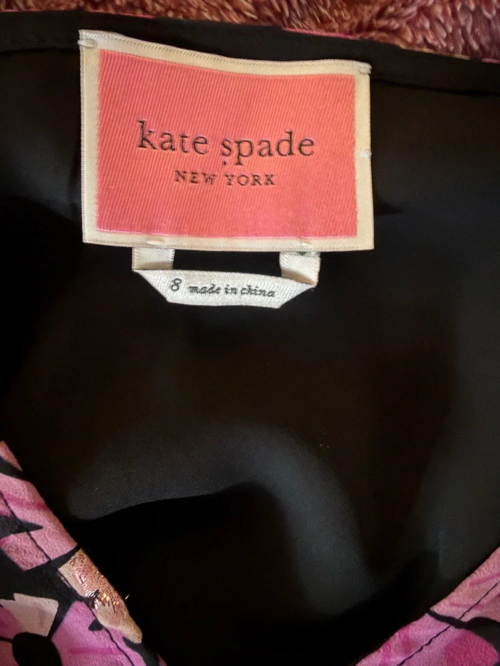 Pink Floral Whimsy Goth Dress Kate Spade Size 8